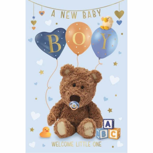 Picture of A NEW BABY BOY CARD